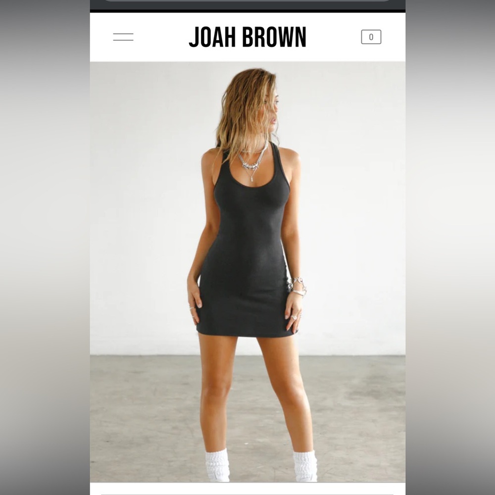 JOAH BROWN - OPEN BACK DRESS -BLACK XS/S